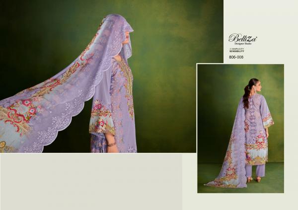 Belliza Mehfuza Pure Cotton Digital Printed Dress Material
